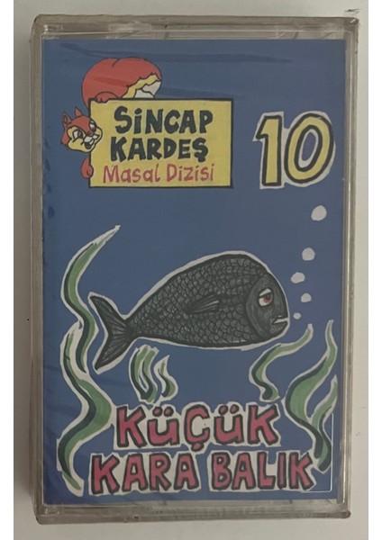 Sincap Kardeş Masal Dizisi 10 Küçük Kara Balık Kaset (Jelatininde Sıfır Orjnal Dönem Baskı Kaset)