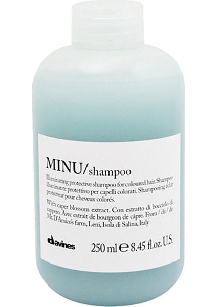 Minu Shampoo Boyalı Saçlar Için Renk Koruyucu Şampuan 250ml