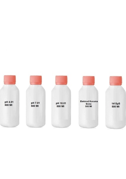Ph 4.01-7.01-10.01 - Elektrod Koruma - 1413 Iletkenlik Kalibrasyon Sıvısı 500 ml