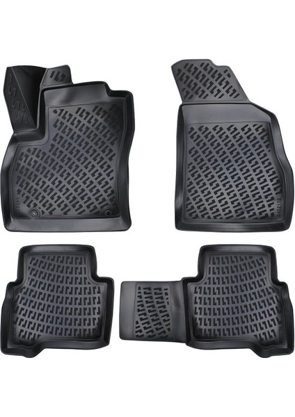 Fiat Fiorino Plastik Zemin 2007 3D Bagaj Havuzu ve Araca Özel Paspas Seti (Hediyeli)