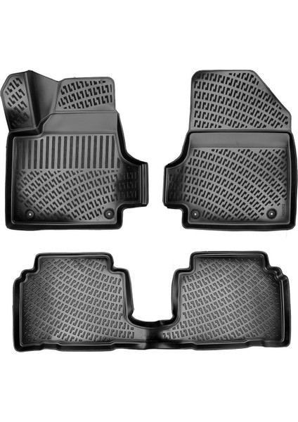 Hyundai Ioniq 5 2021 3D Bagaj Havuzu ve Araca Özel Paspas Seti (Orta Konsol Ön Tarafta) modelleri