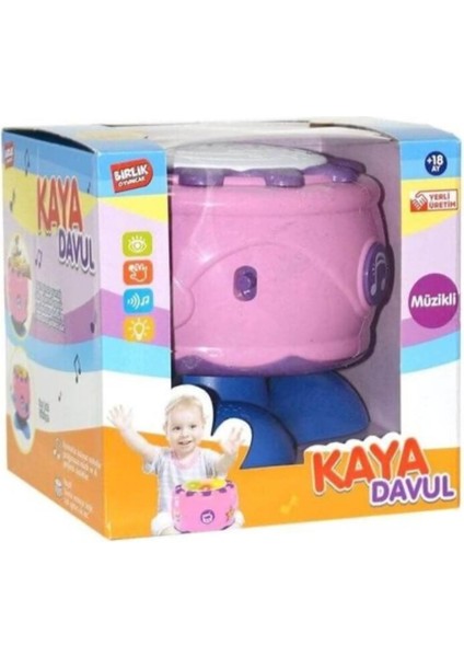 Pilli Işıklı Sesli ve Müzikli Kaya Davul +18AY modelleri