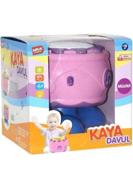 Pilli Işıklı Sesli ve Müzikli Kaya Davul +18AY fırsatları