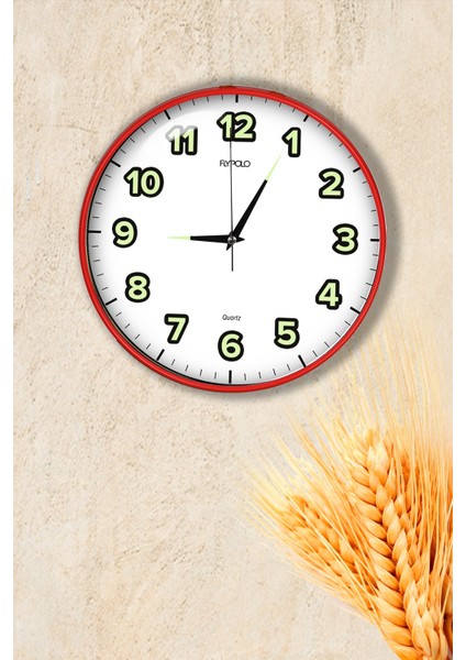 Fosforlu Duvar Saati - 29 cm