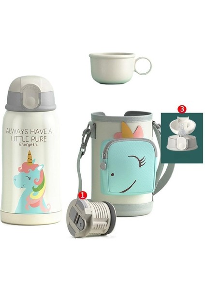 Zethus 550ML Taşınabilir Su Matarası - Mor (Yurt Dışından)