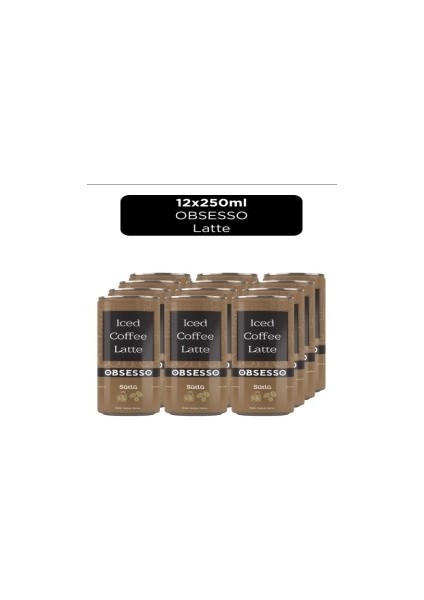 Dımes Obsesso 250ML Iced Coffee Latte*12 Adet
