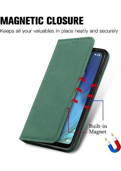 Tecno Pop 5 Basit Iş Kordon Deri Çanta Fermuar Cüzdan Için Kılıf (Yurt Dışından)