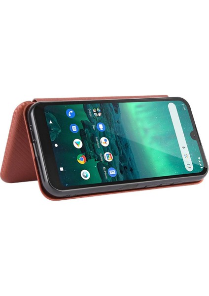 Manyi Mall Kart Tutucu Kickstand Tam Fiber ile Nokia 1.3 Kart Ekleme Için Kılıf (Yurt Dışından)