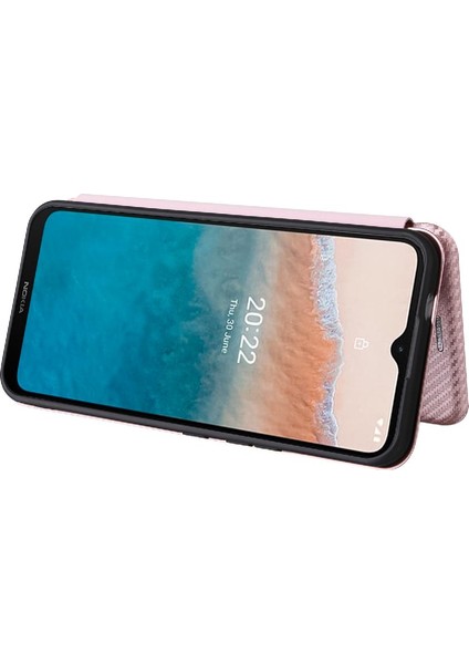 Kart Tutucu Karbon ile Nokia C21 Artı Deri Folio Flip Case Için Kılıf (Yurt Dışından) modelleri