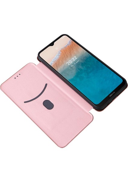 Kart Tutucu Karbon ile Nokia C21 Artı Deri Folio Flip Case Için Kılıf (Yurt Dışından) fırsatları