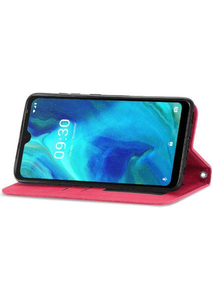Tecno Pop 5 Basit Iş Kordon Deri Çanta Fermuar Cüzdan Için Kılıf (Yurt Dışından)