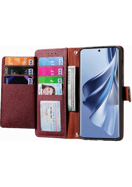 Oppo Oppo 10 Kordon Deri Çanta Aşk Fermuar Cüzdan Için Kılıf (Yurt Dışından)