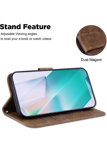 Manyi Mall Samsung Galaxy A23 5g/4g Için Kılıf Tutucu Kapak Çevirin Folio Kabartmalı Sevimli (Yurt Dışından)