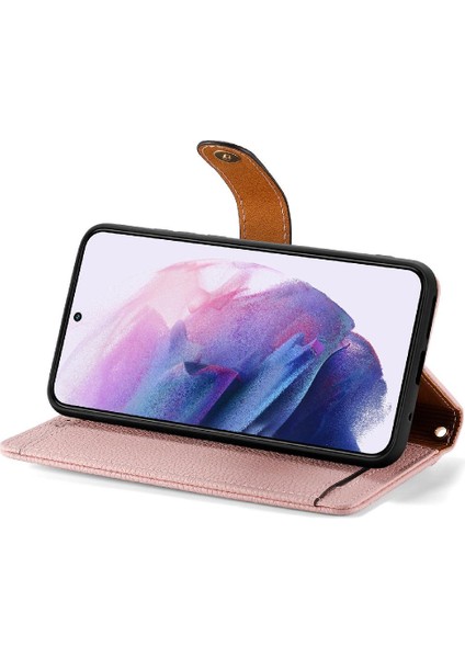 Samsung S22 Artı Fermuar Aşk Kordon Cüzdan Deri Kılıf (Yurt Dışından)