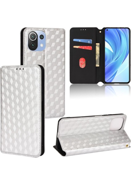 Xiaomi 11 Lite 5g Ne Pu Deri Kart Yuvaları Tutucu Manyetik 3D (Yurt Dışından)