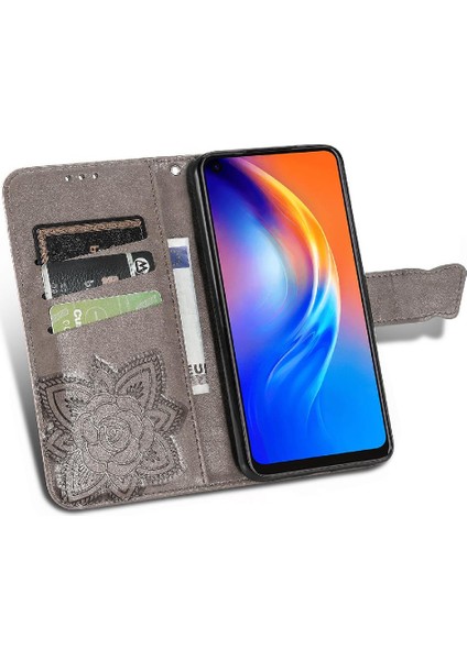 Tecno Spark 6 Kanat Çok Renkli Iş Kelebek Cüzdan Için Kılıf (Yurt Dışından)