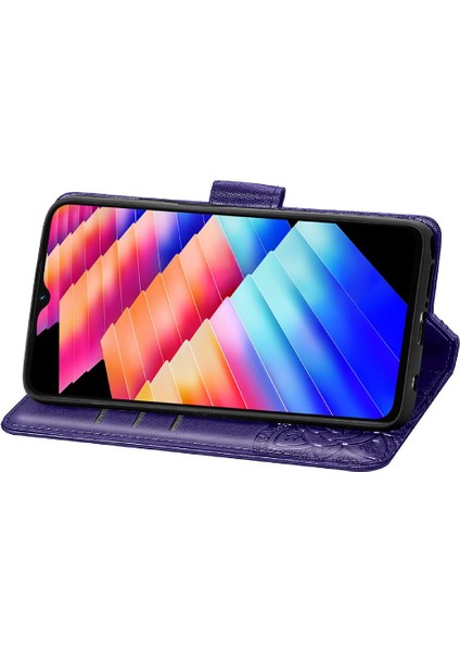 Tecno Sıcak 30I Iş Çok Renkli Kelebek Cüzdan Kanat Için Kılıf (Yurt Dışından)
