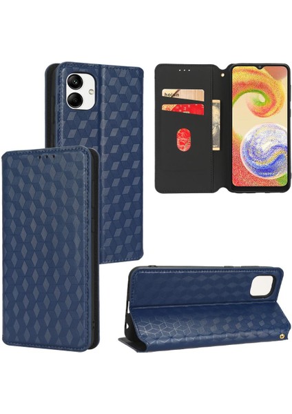 Samsung Galaxy A04 3D Desen Pu Deri Manyetik Kapatma Kartı (Yurt Dışından)