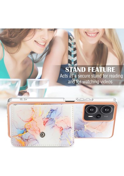 Xiaomi Poco F5 5g Kart Yuvaları Mermer Yumuşak Tpu Tampon Ince Cüzdan (Yurt Dışından) fiyatları