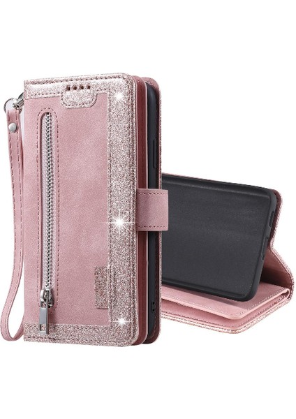 Samsung Galaxy S21 Fe 9 Kart Yuvaları Pu Deri Kordon Için Flip Case (Yurt Dışından)