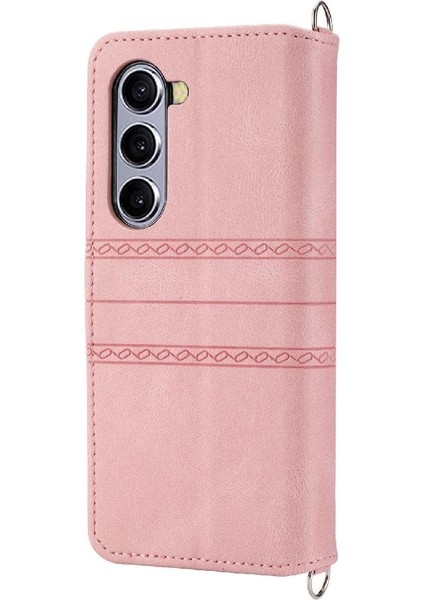 Samsung Galaxy Z Için Flip Case Magnetic 5 Manyetik Kapatma Cüzdan Kılıf Pu (Yurt Dışından)