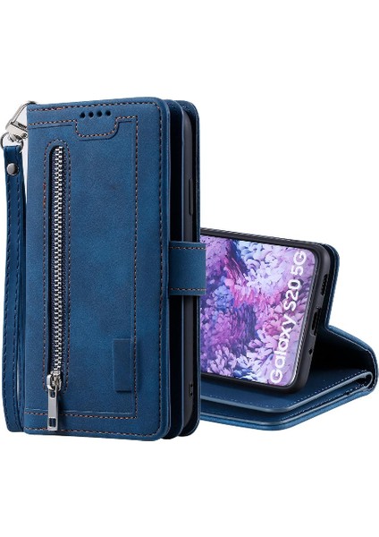Samsung Galaxy S20 Kickstand Pu Deri 9 Kart Yuvaları Için Flip Case (Yurt Dışından)