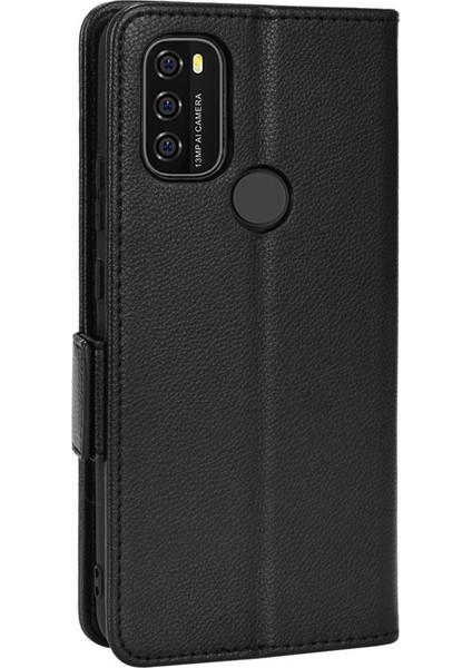 Blackview A70 Manyetik Pu Deri Kart Yuvaları Tutucu Yan Toka Için Kılıf (Yurt Dışından)