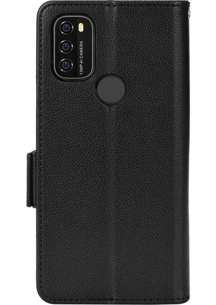 Blackview A70 Manyetik Pu Deri Kart Yuvaları Tutucu Yan Toka Için Kılıf (Yurt Dışından)