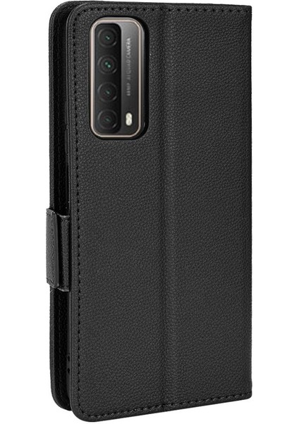 Huawei P Akıllı 2021 Pu Deri Yan Toka Cüzdan Manyetik Kart (Yurt Dışından)