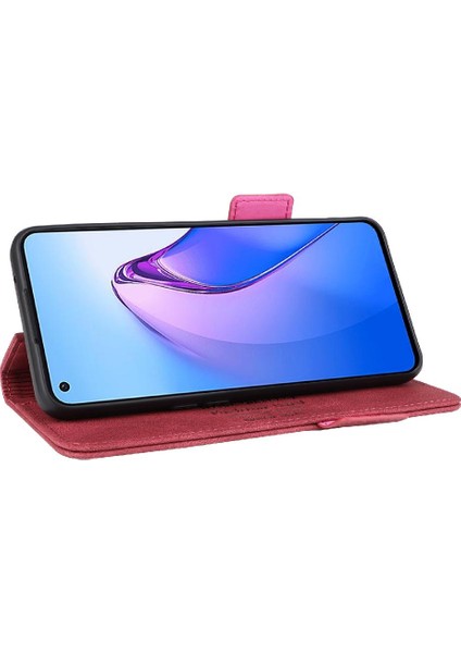 Realme C21Y/C25Y Deri Folio Flip Case Koruyucu Kapak Kartı Için Kılıf (Yurt Dışından)