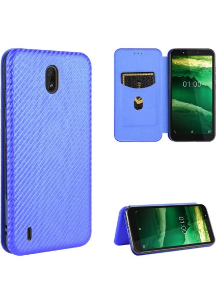 Nokia C2 Deri Folio Flip Case Için Kılıf Tam Koruma Kartı Ekleme (Yurt Dışından) modelleri
