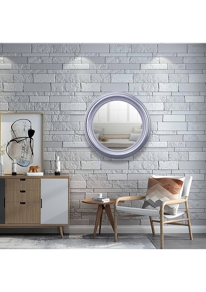Round Ayna Gümüş