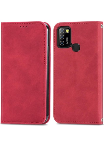 Infinix Sıcak 10 Lite Basit Iş Fermuar Deri Çanta Cüzdan Için Kılıf (Yurt Dışından) modelleri