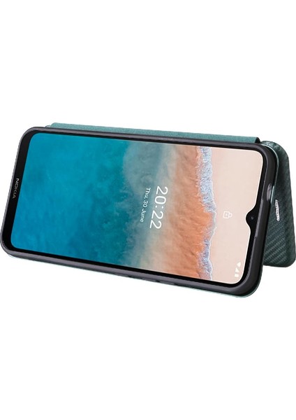 Kart Tutucu Karbon ile Nokia C21 Artı Deri Folio Flip Case Için Kılıf (Yurt Dışından) modelleri