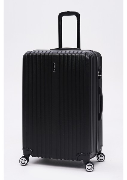 3'lü Valiz Seti Elatae Valiz Büyük - Kabin Boy ve Makyaj Siyah 1020 fiyatları