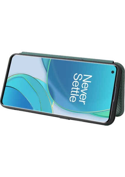 Oneplus 9 Için Kılıf Manyetik Karbon Fiber Kart Ekleme Tam Koruma (Yurt Dışından) modelleri