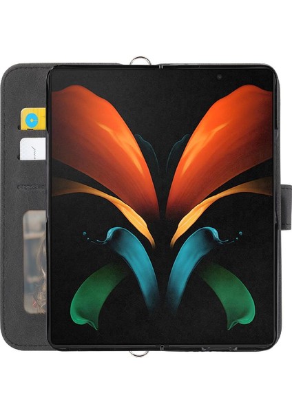 Samsung Galaxy Z Için Flip Case Magnetic 5 Manyetik Kapatma Cüzdan Kılıf Pu (Yurt Dışından)