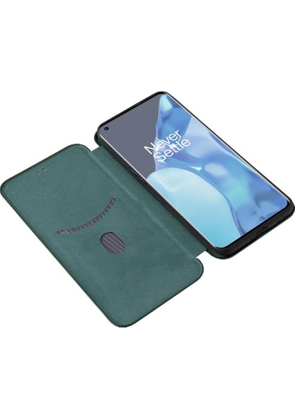 Oneplus 9 Için Kılıf Pro Manyetik Karbon Fiber Tam Koruma Deri (Yurt Dışından)