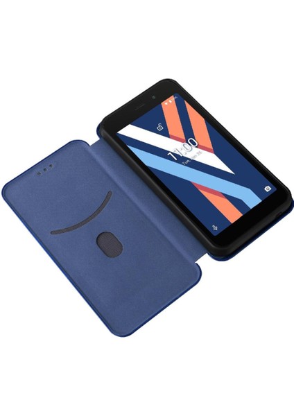 Wıko Y52 Için Kart Tutucu Kickstand Deri Folio Flip Case ile Kılıf (Yurt Dışından)