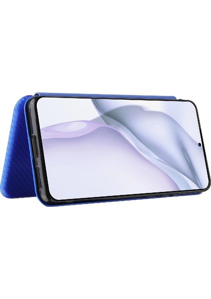 Kart Tutucu Kickstand Manyetik Karbon Fiber ile Huawei P50 Pro Için Kılıf (Yurt Dışından)