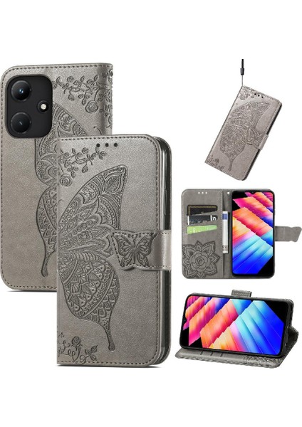 Tecno Sıcak 30I Iş Çok Renkli Kelebek Cüzdan Kanat Için Kılıf (Yurt Dışından)