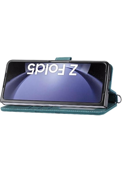 Samsung Galaxy Z Için Flip Case Magnetic 5 Manyetik Kapatma Cüzdan Kılıf Pu (Yurt Dışından)