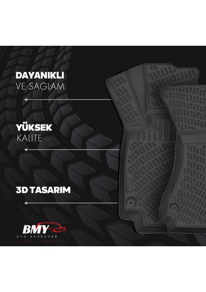 Dacia Lodgy 2012 Sonrası 3D Araca Özel Paspas ve Bagaj Havuzu Bmy