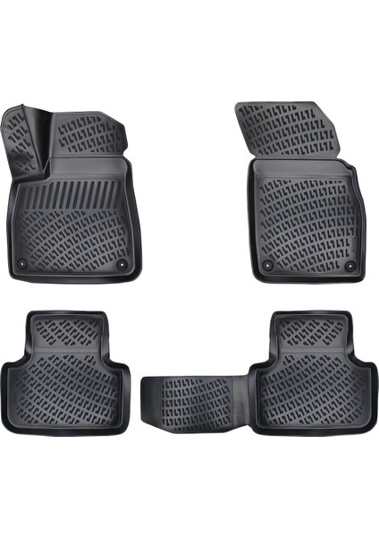 Audi Q8 2018 Sonrası 3D Araca Özel Havuzlu Paspas Bmy