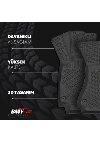 Porsche Cayenne 2002-2010 3D Araca Özel Paspas ve Bagaj Havuzu Bmy