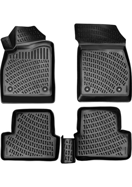 Opel Astra J 2009 Sonrası 3D Araca Özel Havuzlu Paspas Bmy