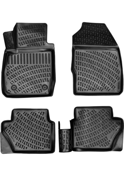 Ford Fiesta 2009-2017 3D Araca Özel Havuzlu Paspas Bmy