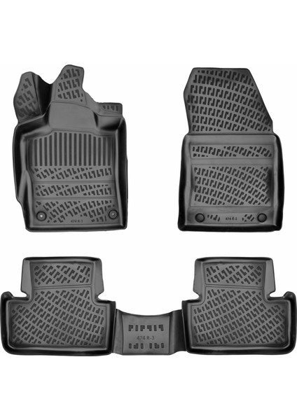 Peugeot 308 2022 Sonrası 3D Araca Özel Havuzlu Paspas Bmy