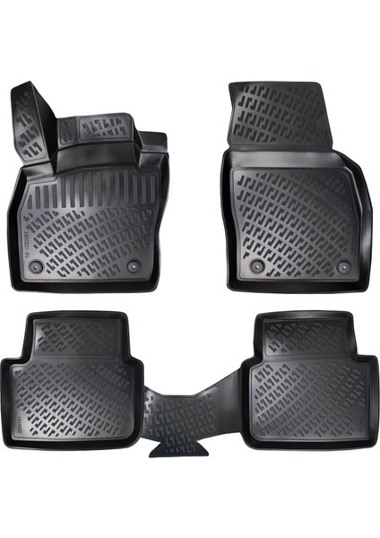 Skoda Kamiq 2019 Sonrası 3D Araca Özel Havuzlu Paspas Bmy