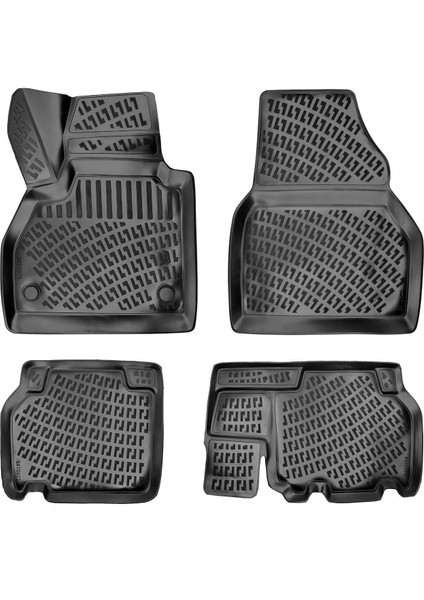 Renault Kangoo 2007-2014 | Combi 3D Araca Özel Havuzlu Paspas Bmy